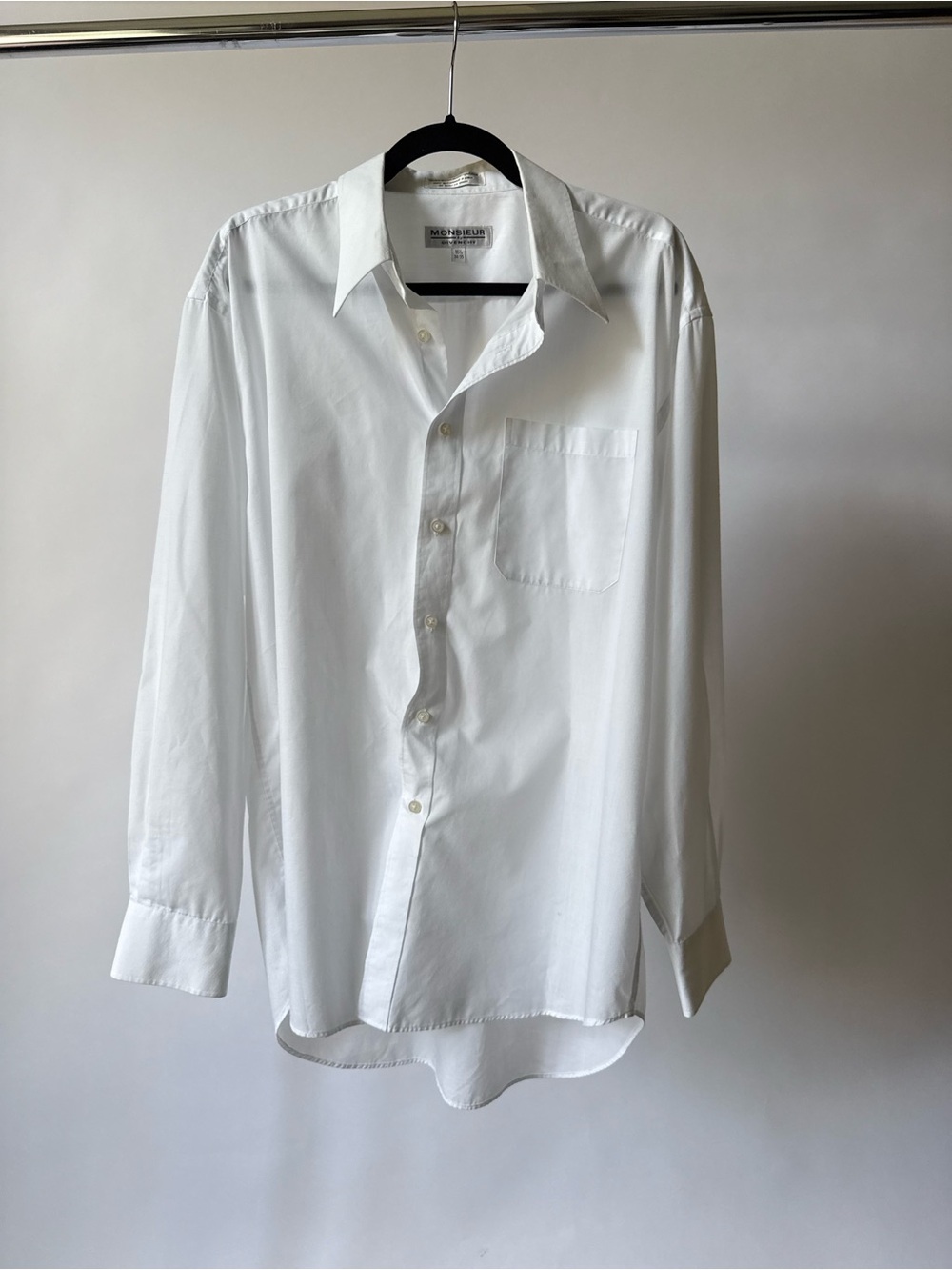Givenchy White Men's Dress Shirt - Chest Pocket
